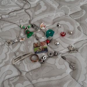 Charms, bracelets, necklaces
